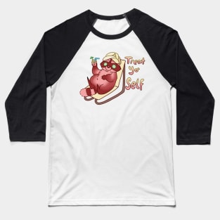 Treat Yourself Racoon Baseball T-Shirt